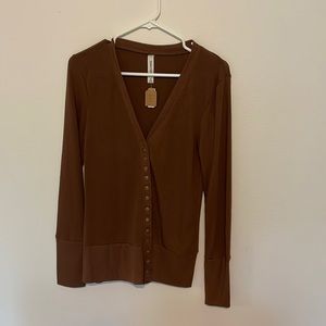 NWT brown cardigan